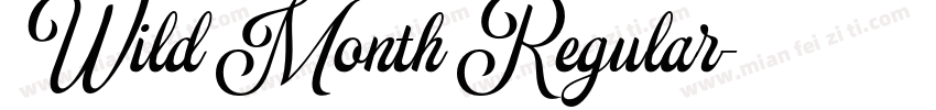 Wild Month Regular字体转换
